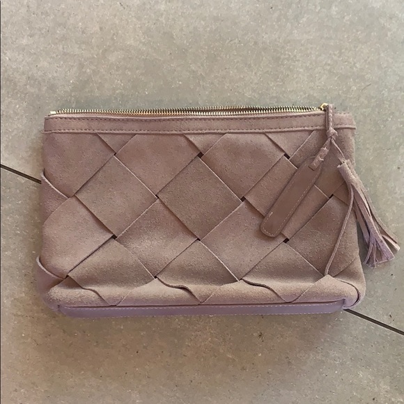 dusty pink clutch bag